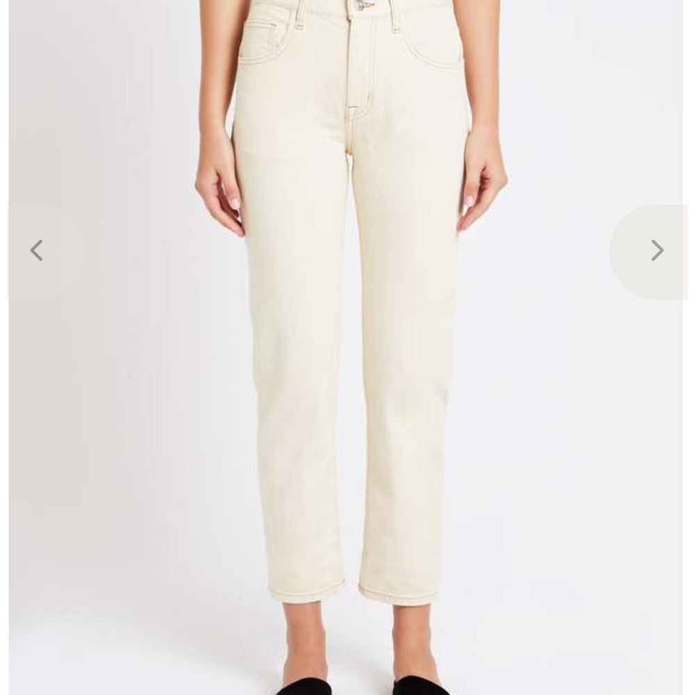 Current/Elliott Cream Jeans